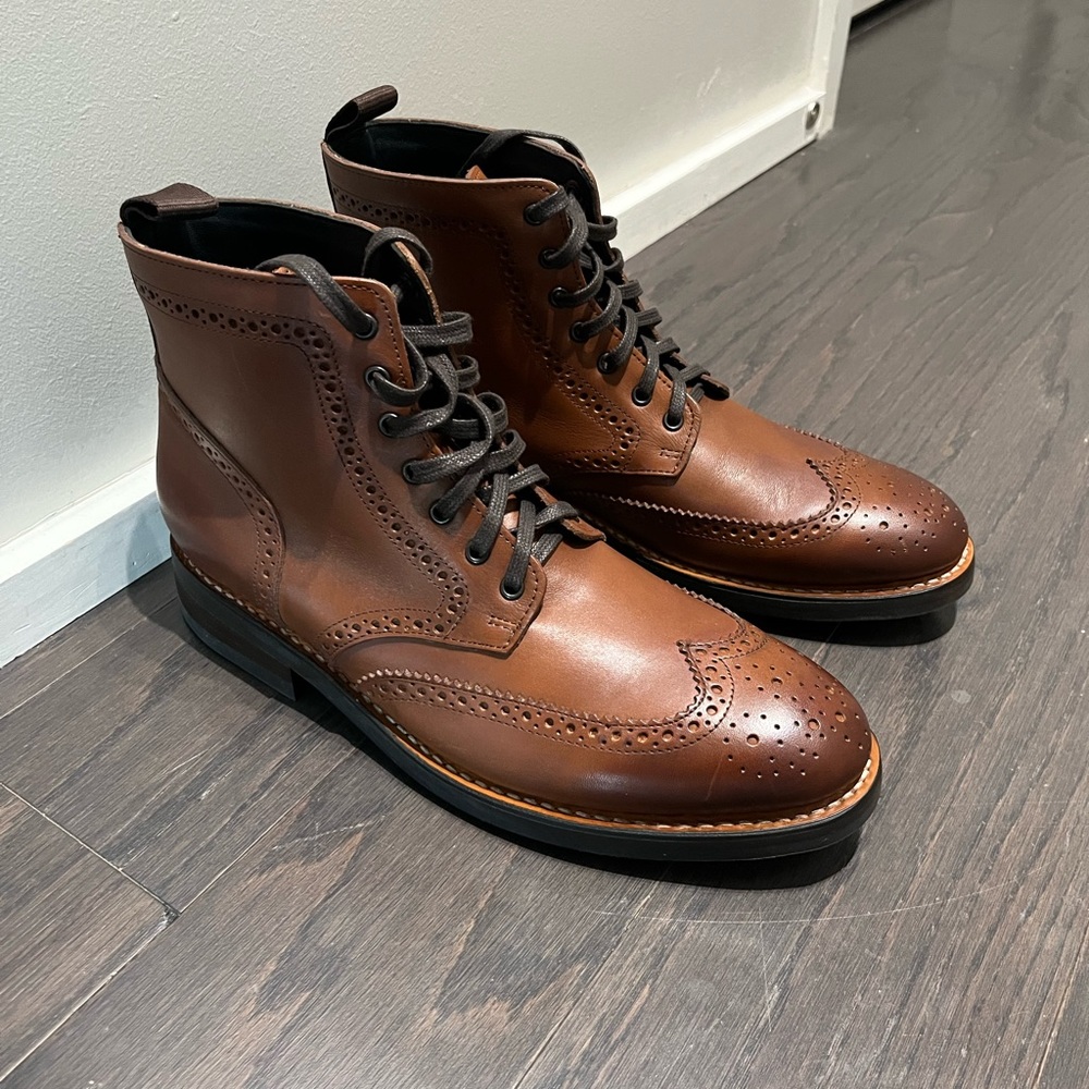 Thursday Boots - Brandy Wingtip Size 10